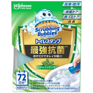 ジョンソン ScrubbingBubbles(スクラビングバブル)トイレスタンプ 最強抗菌 本体 38g シャインミント 