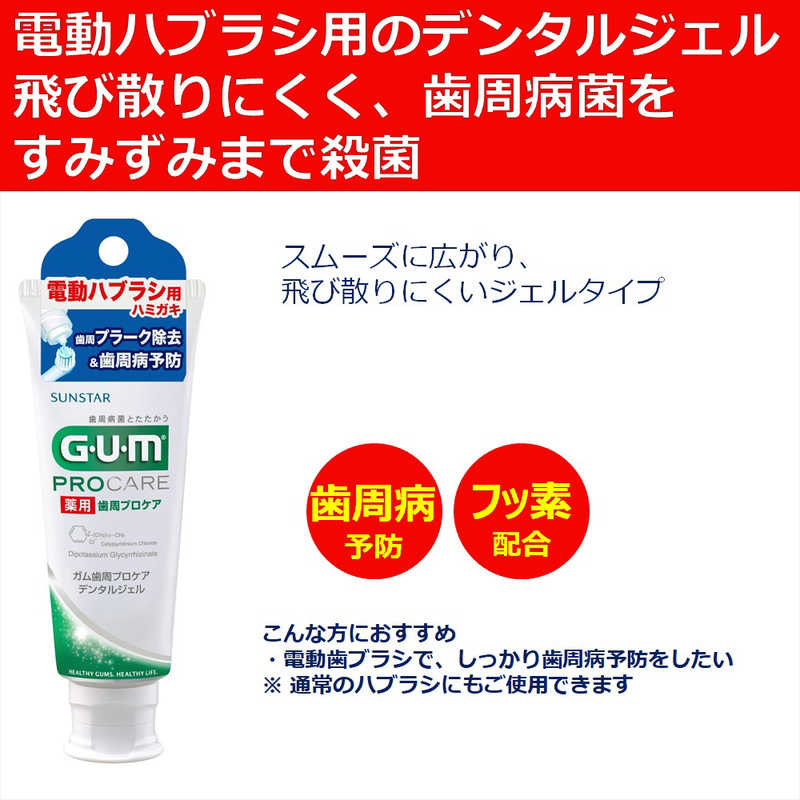 サンスター サンスター GUM 薬用 デンタルジェル(電動歯ブラシ用) 65g  
