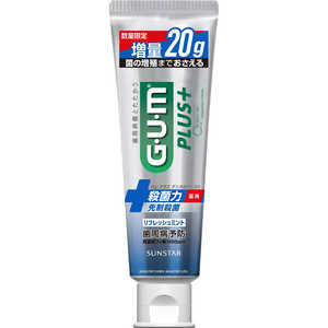 サンスター G・U・M ガム プラス デンタルペースト リフレッシュミント (140g) 増量 (数量限定品) 