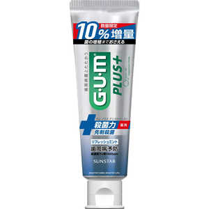 サンスター G・U・M ガム・プラスデンタルペーストリフレッシュミント10%増量 サンスター G・U・M ガム・プラスデンタルペーストリフレッシュミント10%増量