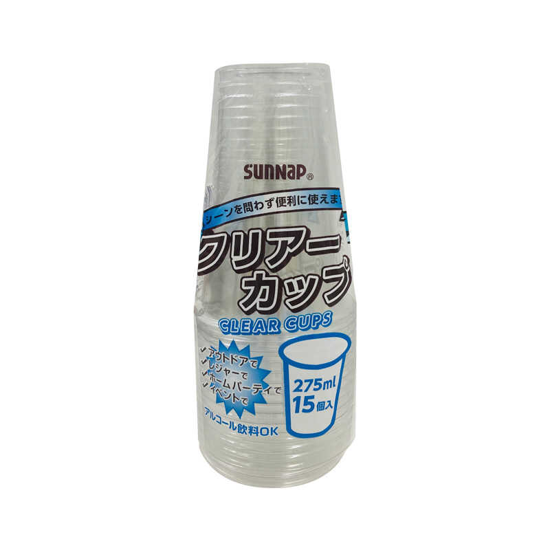 サンナップ サンナップ クリアカップ275ml 15P C2715ZWH C2715ZWH