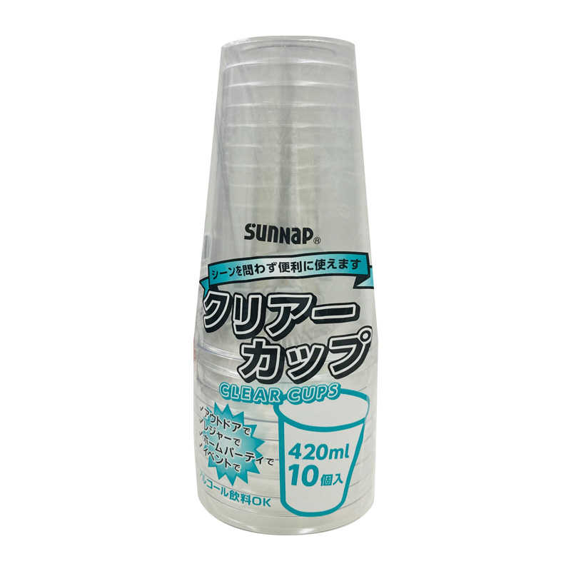 サンナップ サンナップ クリアカップ420ml 10P C4210ZWH C4210ZWH