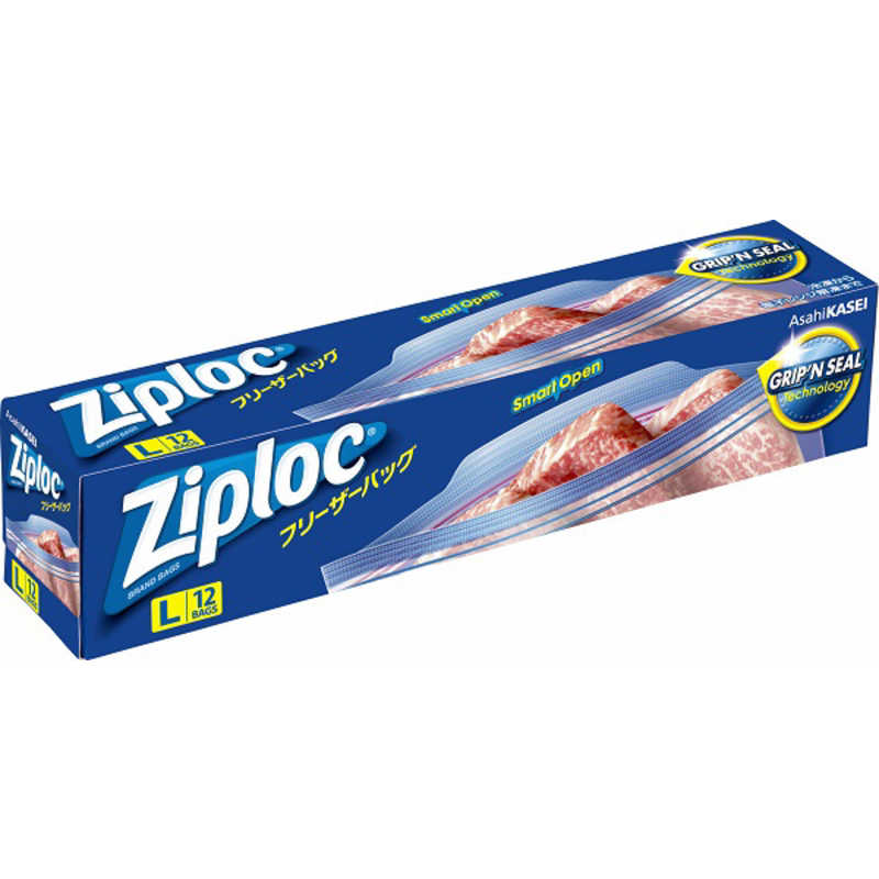 旭化成ホームプロダクツ 旭化成ホームプロダクツ Ziploc(ジップロック)フリーザーバッグ L 12枚  