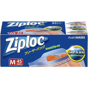 旭化成ホームプロダクツ Ziploc(ジップロック)フリーザーバッグ M 45枚 