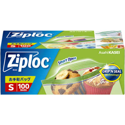 旭化成ホームプロダクツ Ziploc(ジップロック)お手軽バッグ S 100枚 の