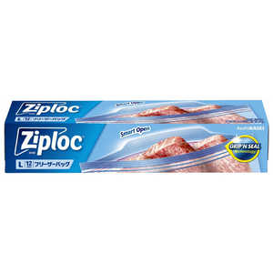 旭化成ホームプロダクツ Ziploc(ジップロック)フリーザーバッグ L 通常品 12枚 