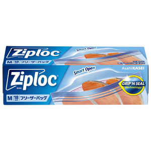 旭化成ホームプロダクツ Ziploc(ジップロック)フリーザーバッグ M 通常品 18枚