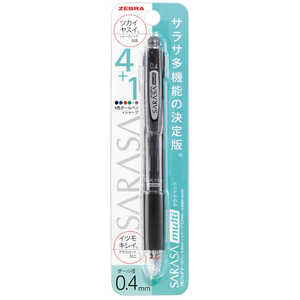 ゼブラ サラサマルチ04黒1本入 P-J4SAS11-BK ゼブラ サラサマルチ04黒1本入 P-J4SAS11-BK