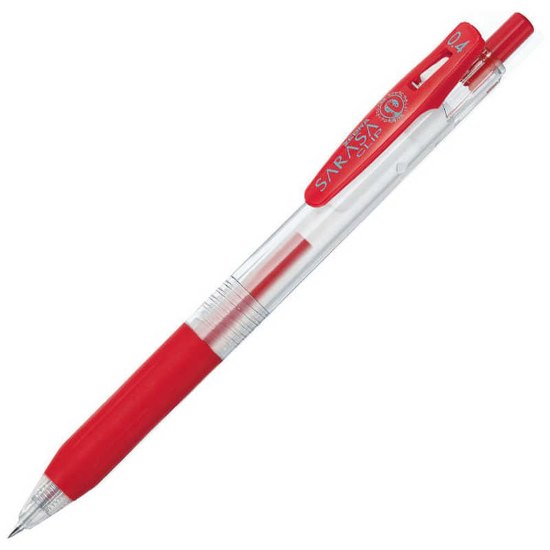 ゼブラ ゼブラ ｢ゲルインクボールペン｣サラサクリップ0.4(ボール径:0.4mm､インク色:赤) JJS15‐R JJS15‐R