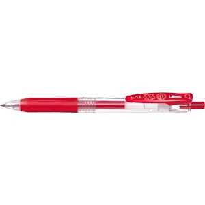 ゼブラ 「ゲルインクボールペン」サラサクリップ0.7(ボール径:0.7mm、インク色:赤) JJB15R