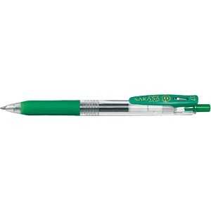 ゼブラ 「ゲルインクボールペン」サラサクリップ0.7(ボール径:0.7mm、インク色:緑) JJB15G
