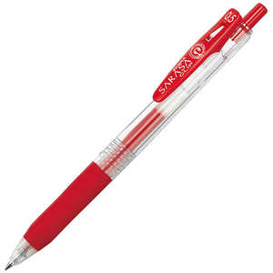 ゼブラ [ジェルボールペン] サラサクリップ パック 赤 (ボール径:0.5mm) PJJ15R