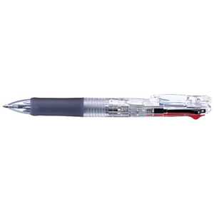 ゼブラ クリップ-オンG 4C(4色ボールペン)透明(ボール径:0.7mm) B4A3-C ゼブラ クリップ-オンG 4C(4色ボールペン)透明(ボール径:0.7mm) B4A3-C