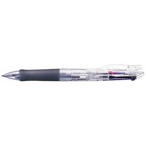 ゼブラ クリップ-オンG 3C(3色ボールペン)透明(ボール径:0.7mm) B3A3-C ゼブラ クリップ-オンG 3C(3色ボールペン)透明(ボール径:0.7mm) B3A3-C