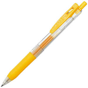 ゼブラ 「ゲルインクボールペン」サラサクリップ0.5(ボール径:0.5mm、インク色:黄) JJ15‐Y ゼブラ 「ゲルインクボールペン」サラサクリップ0.5(ボール径:0.5mm、インク色:黄) JJ15‐Y