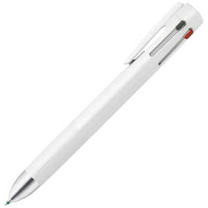ゼブラ 4＋S多機能ボールペン ［ボール径：0.5mm/シャープ芯：0.5mm］ bLen(ブレン) 白 B4SAS88-W