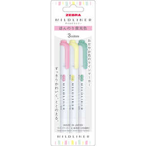 ゼブラ ほんのり蛍光色3色セット WKT73CN ゼブラ ほんのり蛍光色3色セット WKT73CN