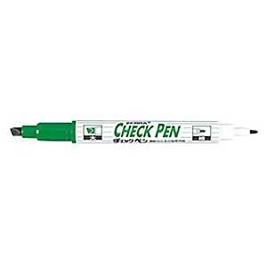 ゼブラ ｢水性マーカー｣チェックペン(緑) MW‐151‐CK‐G