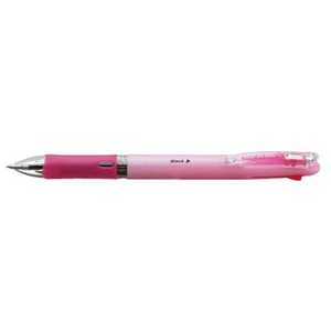 ゼブラ [油性ボールペン]クリップ-オン スリム4C (4色ボールペン) (ボール径:0.7mm) B4A5-WP パステルピンク