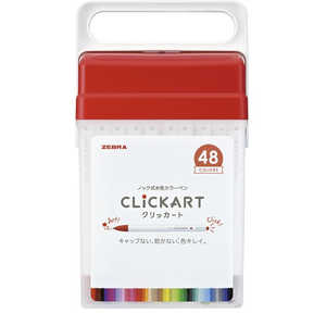 ゼブラ 水性マーカー CLICKART(クリッカート) 48色セット WYSS22-48C-N ゼブラ 水性マーカー CLICKART(クリッカート) 48色セット WYSS22-48C-N