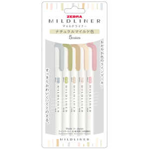 ゼブラ ナチュラルマイルド5色セット WKT75C-NTC ゼブラ ナチュラルマイルド5色セット WKT75C-NTC