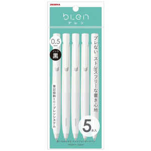 ゼブラ ボールペン パック入り 5本セット(本体色:白 インク色:黒) P-BAS88-W5 ゼブラ ボールペン パック入り 5本セット(本体色:白 インク色:黒) P-BAS88-W5