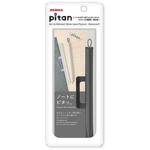 ゼブラ ノートホルダー付 ジェルボールペン pitan(ピタン) 05mmブラック P-JJ115-BK ゼブラ ノートホルダー付 ジェルボールペン pitan(ピタン) 05mmブラック P-JJ115-BK