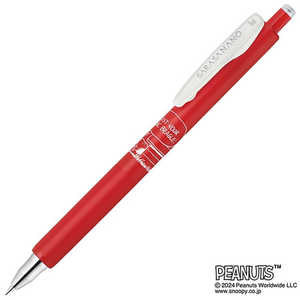 ゼブラ (数量限定)ボールペン スヌーピー ［0.38mm］ SARASA nano(サラサナノ) 赤(インク色：赤) 赤（インク色：赤） JJX72-SN-R