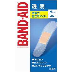 KENVUE BAND-AID(バンドエイド)救急絆創膏 透明 Mサイズ 20枚 