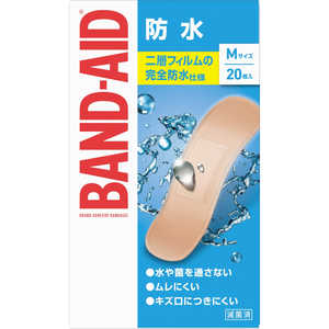 KENVUE BAND-AID(バンドエイド)救急絆創膏 防水 Mサイズ 20枚 