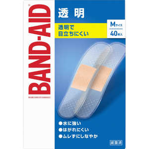 KENVUE BAND-AID(バンドエイド)救急絆創膏 透明 Mサイズ 40枚 