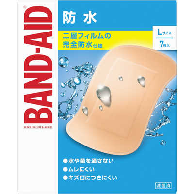 KENVUE BAND-AID(バンドエイド)救急絆創膏 防水 Lサイズ 7枚 の通販
