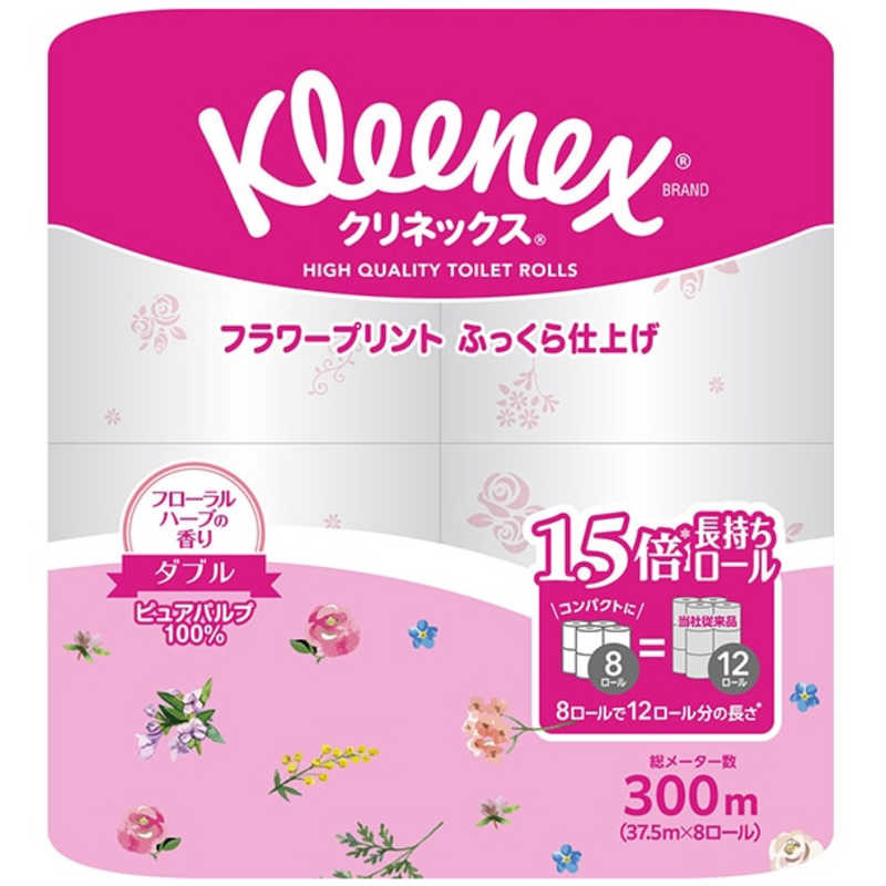 日本製紙クレシア 日本製紙クレシア クリネックス長持ちプリント８ＲＷ香りつき  