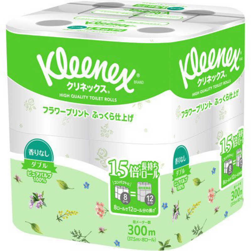 日本製紙クレシア 日本製紙クレシア クリネックス長持ちプリント８ＲＷ香りなし  