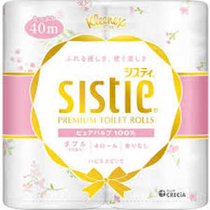 日本製紙クレシア クリネックスシスティ4ロールWピンク40m ｸﾘﾈｯｸｽｼｽﾃｨ4ﾛｰﾙwﾋﾟﾝｸ