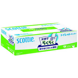 日本製紙クレシア スコッティ 片手でらくらくトイレットペーパー 100組(300枚入) 