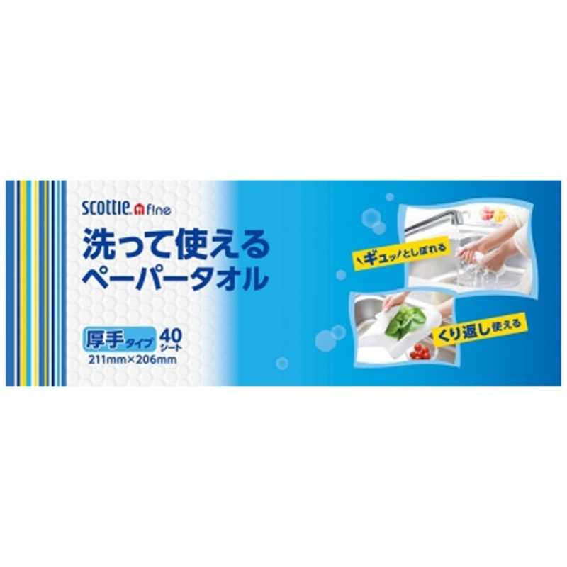 日本製紙クレシア 日本製紙クレシア スコッティ洗って使えるタオルボックス40シート  