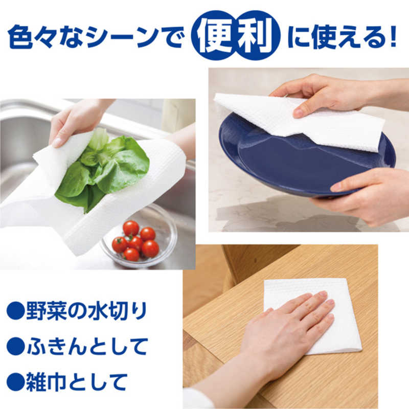 日本製紙クレシア 日本製紙クレシア スコッティファイン洗って使えるペーパータオル　70カット6ロール  