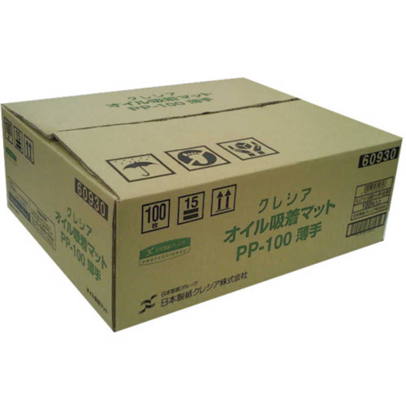 日本製紙クレシア 日本製紙クレシア クレシア オイル吸着マットPP‐100薄手 60930 60930
