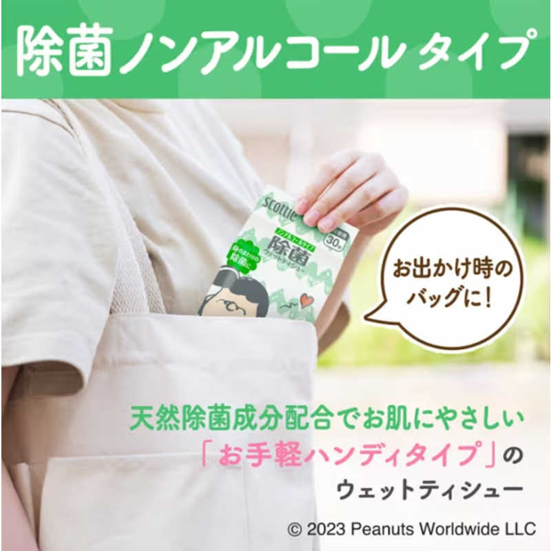 日本製紙クレシア 日本製紙クレシア SCウェット除菌NALスヌーピー30枚  