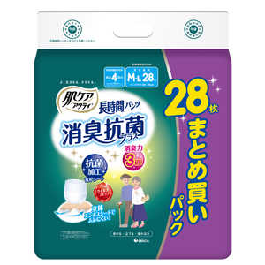 日本製紙クレシア 肌ケアアクティ 長時間パンツ消臭抗菌プラス M-L28枚 