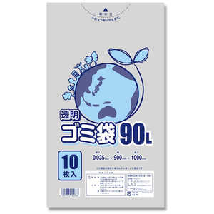 シモジマ HEIKO ゴミ袋 LD 透明 035 90L 00 6604830