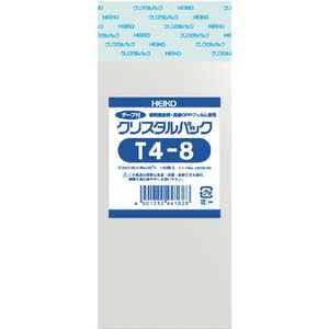 シモジマ HEIKO OPP袋 テープ付き クリスタルパック 6740100T48_