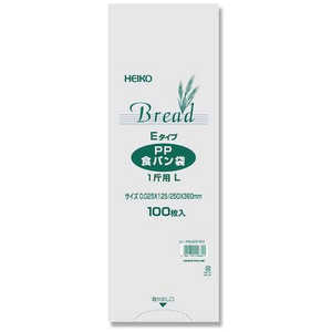 シモジマ HEIKO PP食パン袋 1斤用 L Eタイプ 006721412 シモジマ HEIKO PP食パン袋 1斤用 L Eタイプ 006721412