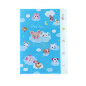 サンスター文具 (限定)ダイカットクリアファイル5P ぷちきゅあ ブルー S2175827