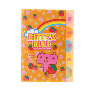 サンスター文具 ダイカットクリアファイル5P ベティーズブルー エイミーちゃん S2175908