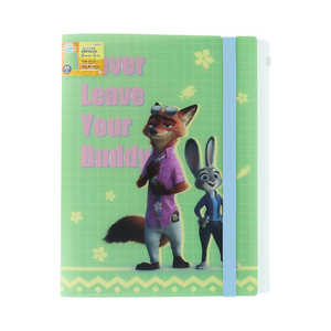 サンスター文具 Zootopia2 ゴムバンド付きクリアファイル5P＋F 3D S2176149