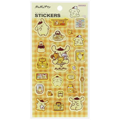 サンスター文具 (限定)ぷっくりシール SC ポムポムプリン いっぱい