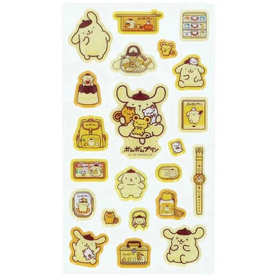 サンスター文具 (限定)ぷっくりシール SC ポムポムプリン いっぱい