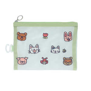 サンスター文具 (限定)メッシュ刺繍ポーチ ノンタン2 おともだち S2336049 サンスター文具 (限定)メッシュ刺繍ポーチ ノンタン2 おともだち S2336049